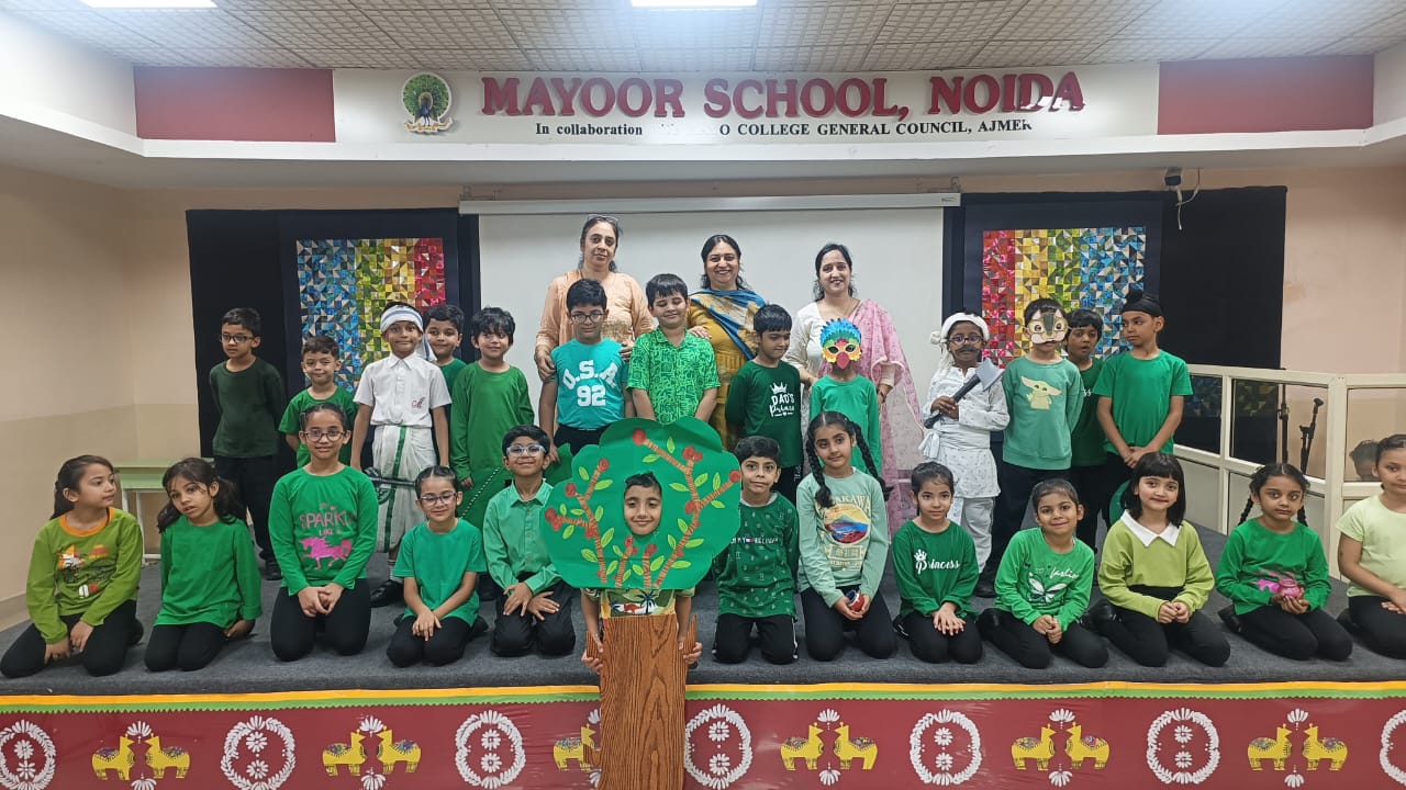Grade 2B of Mayoor School Noida Speaks for the Trees! 